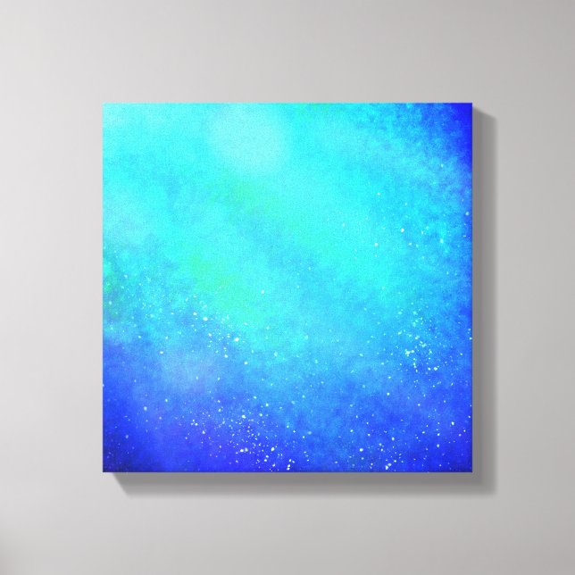 Supernova Bleu - Toile Vibrante Impression (Recto)
