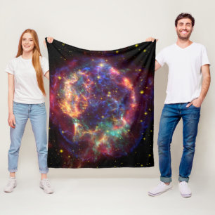 Supernova Cassiopeia A Fleece Blanket