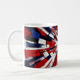 Supernova Pop – Abstract Geometric Explosion Coffee Mug