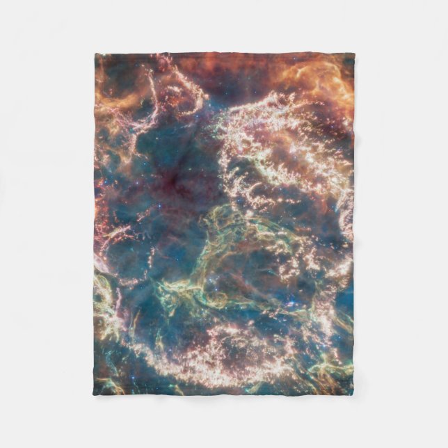Supernova Remnant Cassiopeia A. Fleece Blanket (Front)