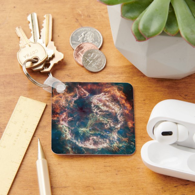 Supernova Remnant Cassiopeia A. Keychain (Desk)
