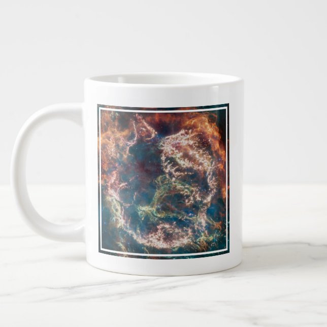 Supernova Remnant Cassiopeia A. Large Coffee Mug (Left)