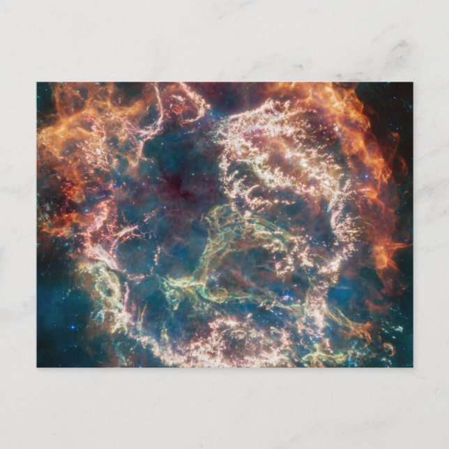 Supernova Remnant Cassiopeia A. Postcard (Front)