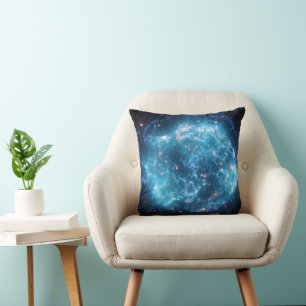 Supernova Remnant Cassiopeia A Throw Pillow