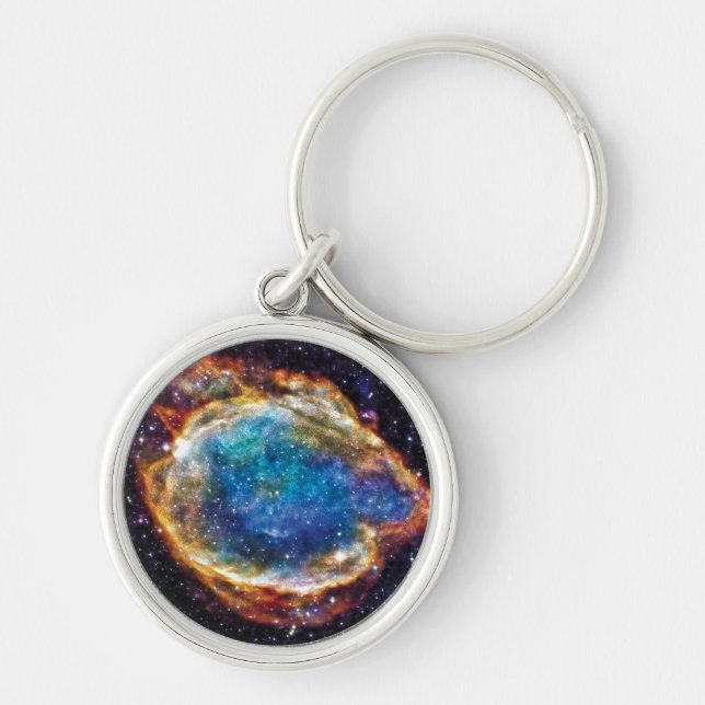 Supernova Remnant G299.2-2.9 NASA Space Photo Keychain (Front)