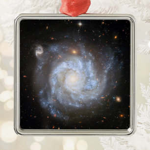 Supernova-Rich Spiral Galaxy NGC 1309 Metal Ornament