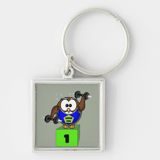 SuperOwl Keychain (Front)