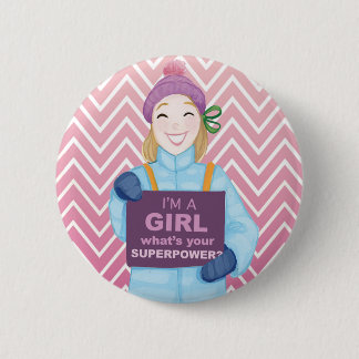 Superpower 2 Inch Round Button