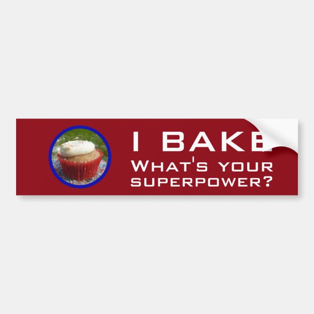 Superpower (Cupcake) Bumper Sticker (Front)