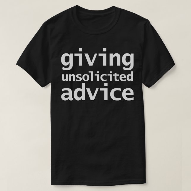 Superpower Giving Unsolicited Advice Typography T-Shirt (Design Front)