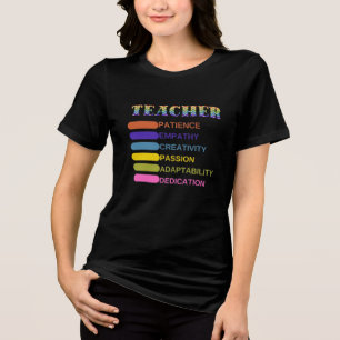 Superpower Teacher T-Shirt: Empowering Minds Daily Tri-Blend Shirt