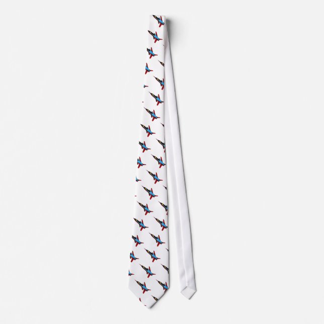 Supersonic Airforce Jet-Fighter Design for Pilots Tie (Front)