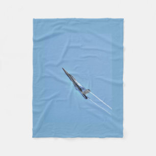 Supersonic Airforce Jet-Fighter Designer Gift Fleece Blanket