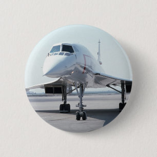 Supersonic Concorde 2 Inch Round Button