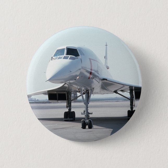Supersonic Concorde 2 Inch Round Button (Front)