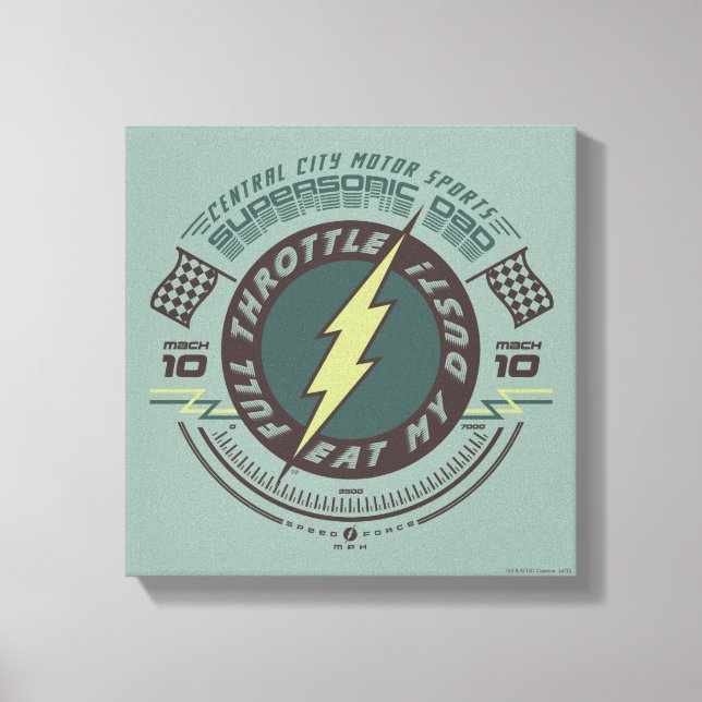 Supersonic Dad - Central City Motor Sports Canvas Print (Front)