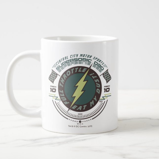 Supersonic Dad - Central City Motor Sports Large Coffee Mug (Left)