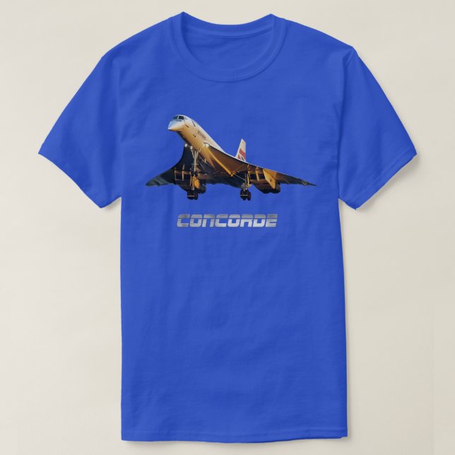 Supersonic Jet Concorde 216 T-Shirt (Design Front)