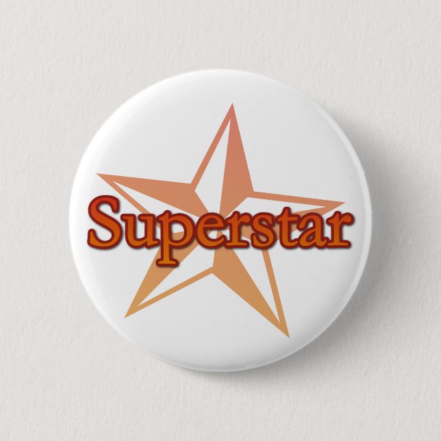 Superstar 2 Inch Round Button (Front)
