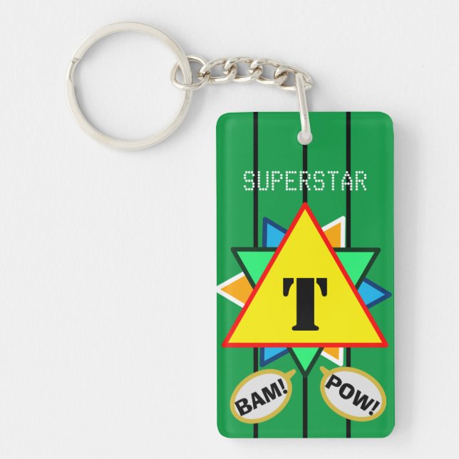 Superstar Cartographie Monogramme jaune vert (Devant)