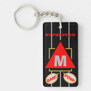 Superstar Cartographie Monogramme Noir Rouge
