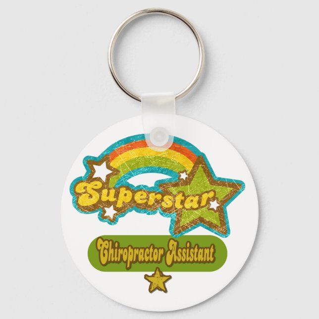 Superstar Chiropractor Assistant Keychain (Front)