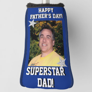 "Superstar Dad" Father's Day Photo Golf Head Cover