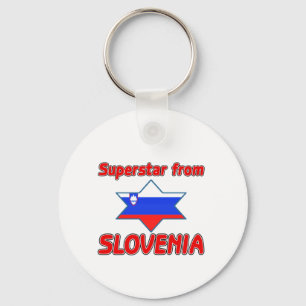 Superstar from Slovenia Keychain