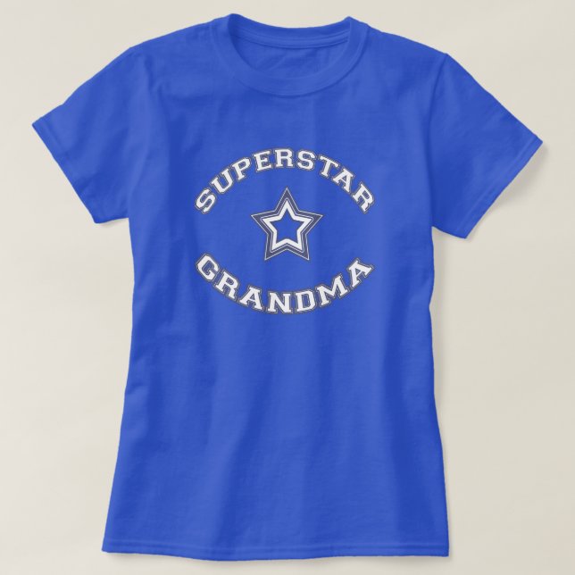 Superstar Grandma T-Shirt (Design Front)