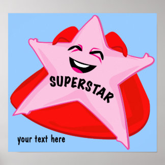 superstar humourous poster! poster
