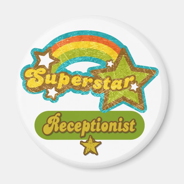 Superstar Receptionist Magnet (Front)