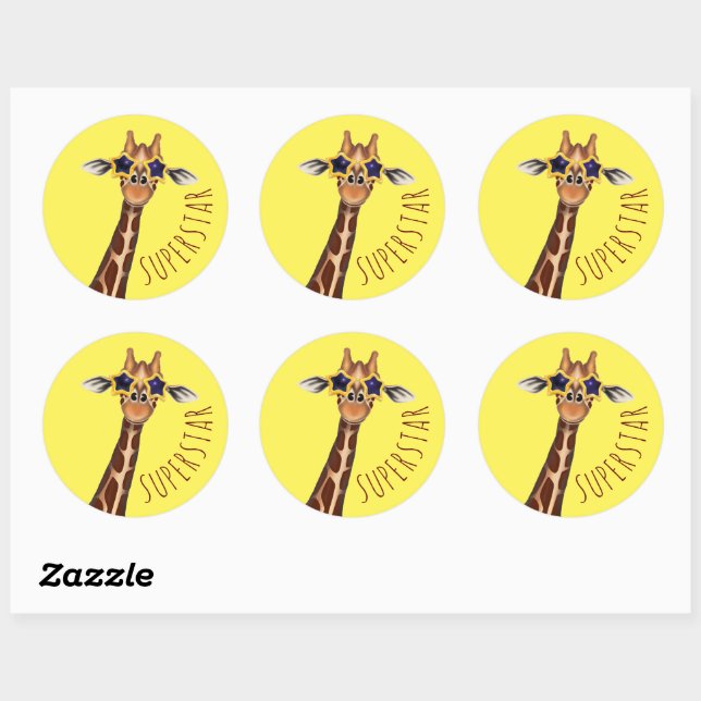 SUPERSTAR Reward Stickers - Giraffe (Sheet)
