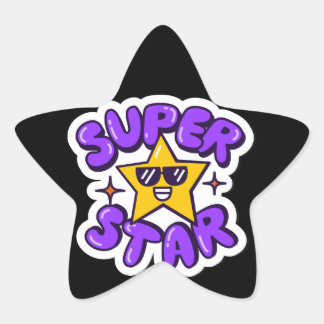 superstar star sticker