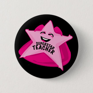 superstar teacher funny pin