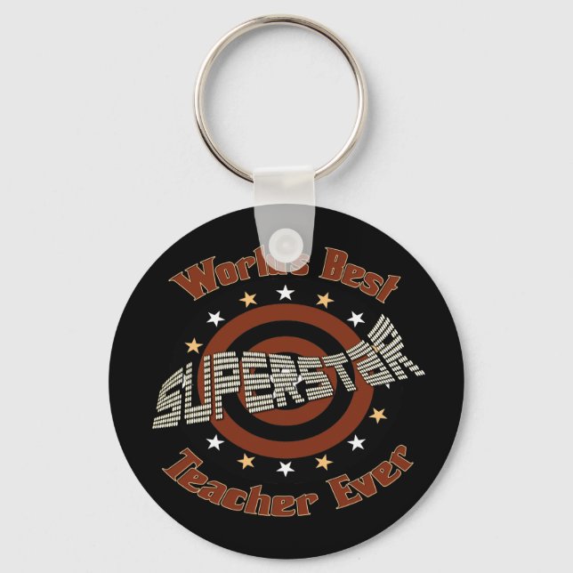 Superstar Teacher Keychain (Front)