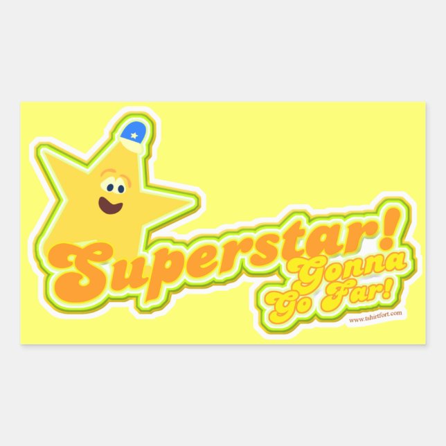 Superstar Will Go So Far Sticker (Front)