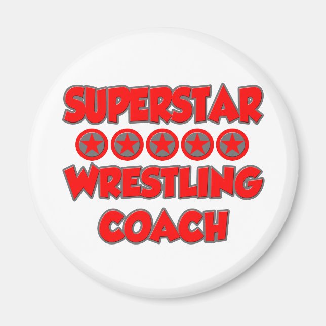 Superstar Wrestling Coach Magnet (Front)
