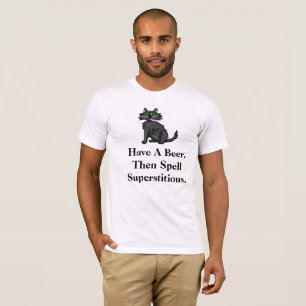 Superstitieux T-shirt Chat Noir