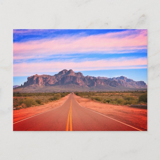 Superstition Mountain, AZ Postcard (Front)