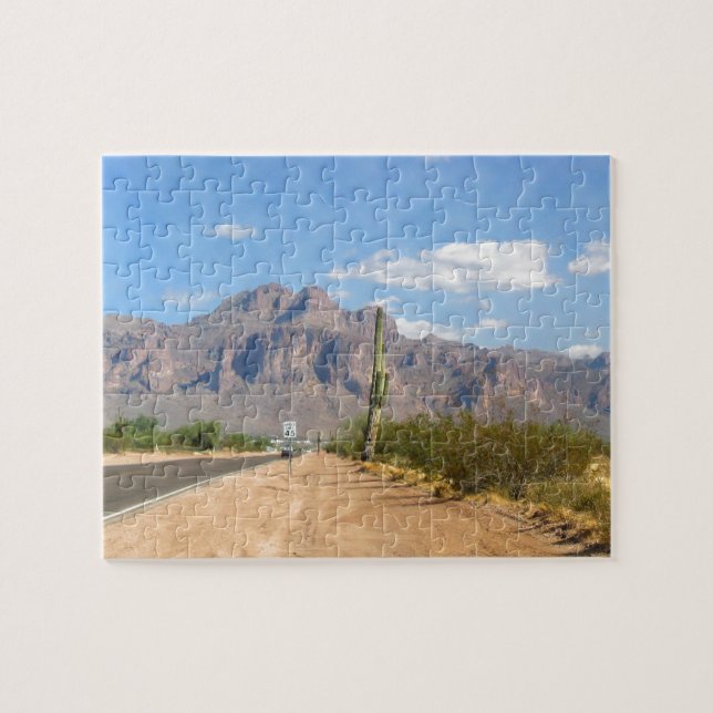 Superstition Mountain - Panoramic Jigsaw Puzzle (Horizontal)