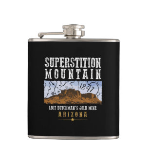 SUPERSTITION MOUNTAINS ARIZONA HIP FLASK
