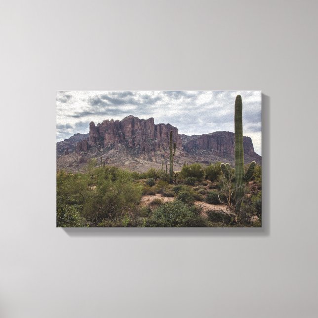 Superstition Mountains wrapped canvas (Front)