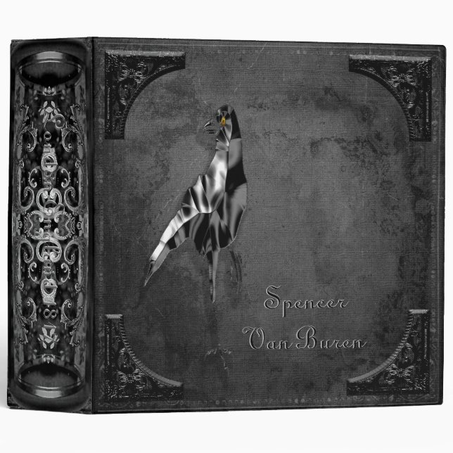 Superstitious Gothic Black Crow Binder (Front/Spine)
