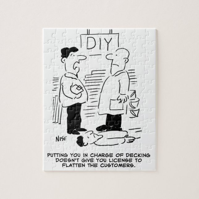 Superstore Retail Shop Worker and Shop Manager Jigsaw Puzzle (Vertical)