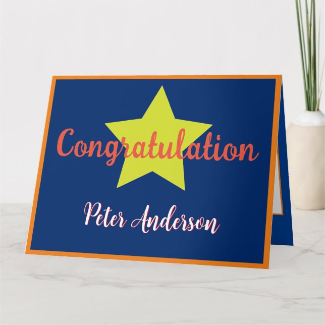 Superstrar Congratilation Card (Front)
