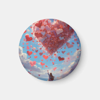 Supersweet hearts in the sky magnet