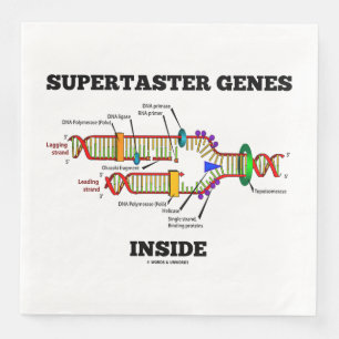 Supertaster Genes Inside DNA Replication Humour Napkin