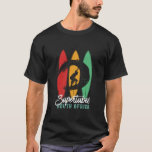 Supertubes South Africa Beach Retro Surfing T-Shirt<br><div class="desc">Supertubes South Africa Beach. Vintage retro surfboard design for surfers who love surfing and riding the ocean waves. Cool summer holiday, spring break merchandise for those who enjoy hot sun, tropical weather, sunbathing under the palm tree. Grunge and distressed design to wear while enjoying the beach party and singing around...</div>