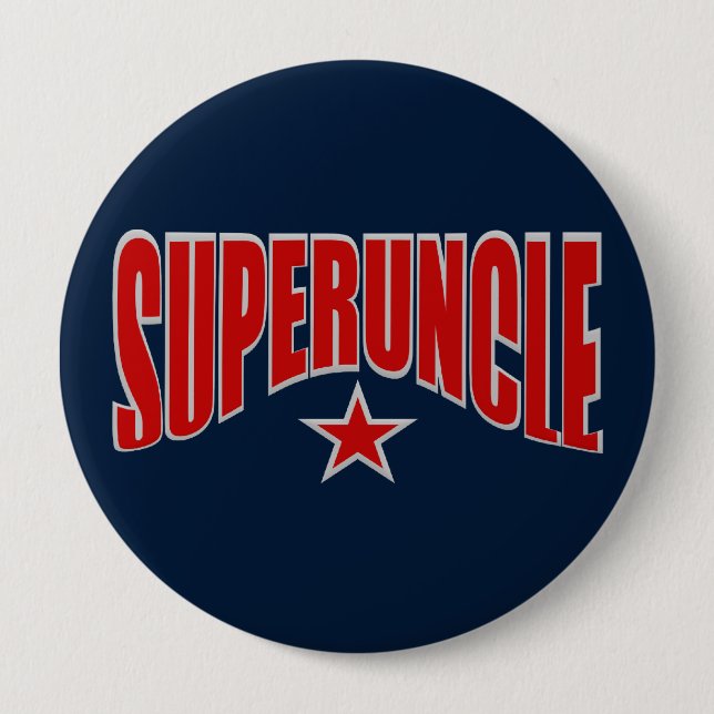 SUPERUNCLE button - customizable (Front)