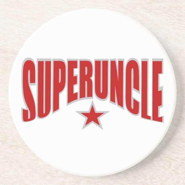 SUPERUNCLE coaster - customizable (Front)